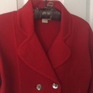 NWT Knitted coat in beautiful red